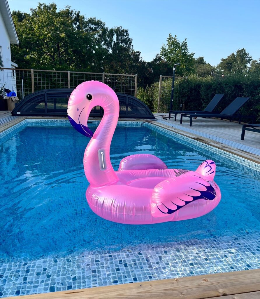 Pool med Flamingo